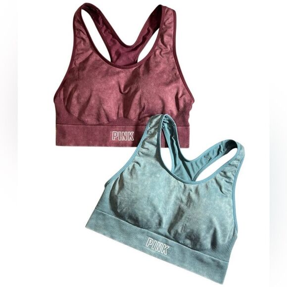 Pink Sport By Victoria’s Secret Bra Set Seamless Size Medium - Picture 4 of 16